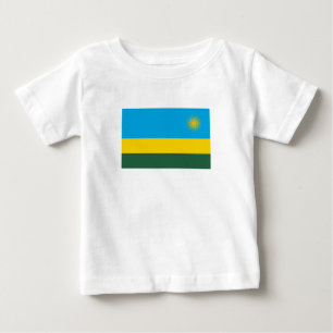 Camiseta De Bebé Bandera de Ruanda