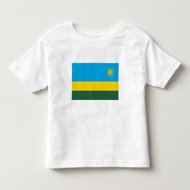 Camiseta De Bebé Bandera de Ruanda (Anverso)