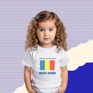 Camiseta De Bebé Bandera de Rumania