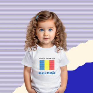 Camiseta De Bebé Bandera de Rumania