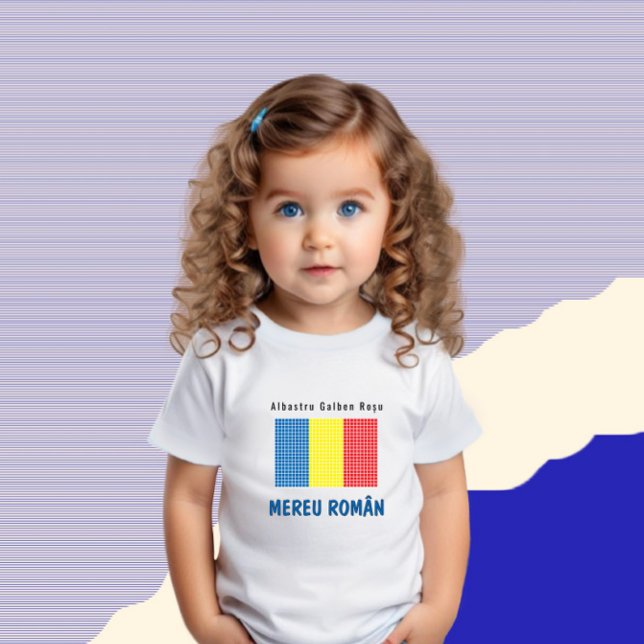 Camiseta De Bebé Bandera de Rumania (Subido por el creador)