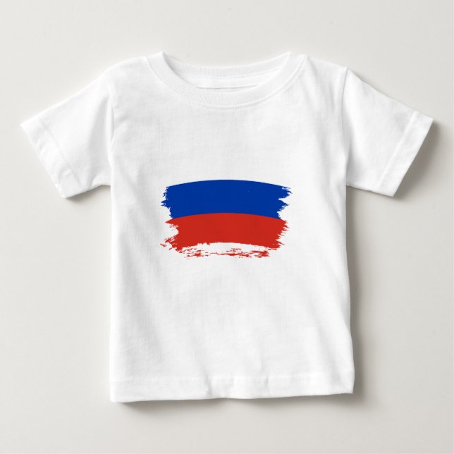 Camiseta De Bebé Bandera de Rusia (Anverso)