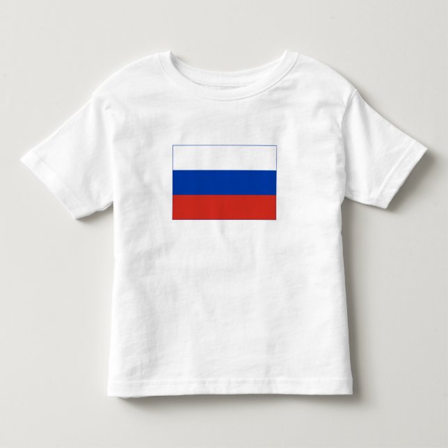 Camiseta De Bebé Bandera de Rusia (Anverso)