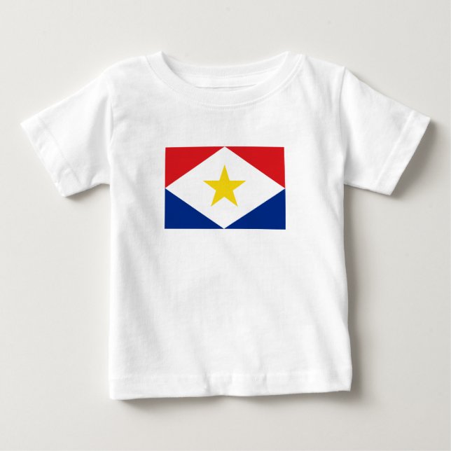 Camiseta De Bebé Bandera de Saba (Anverso)