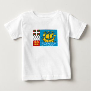 Camiseta De Bebé Bandera de Saint Pierre y Miquelon