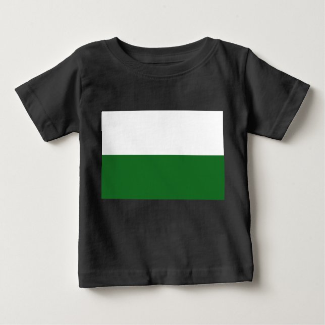 Camiseta De Bebé Bandera de Sajonia (Estado alemán) (Anverso)