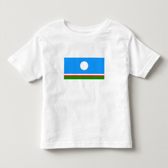 Camiseta De Bebé Bandera de Sakha (Anverso)
