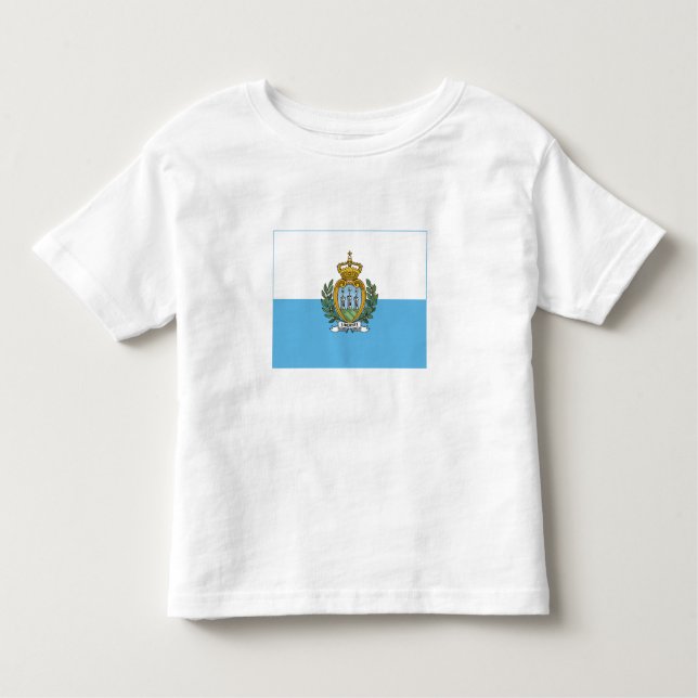Camiseta De Bebé Bandera de San Marino (Anverso)