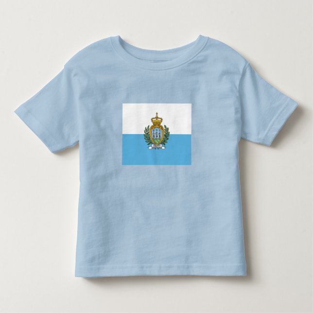 Camiseta De Bebé Bandera de San Marino (Anverso)