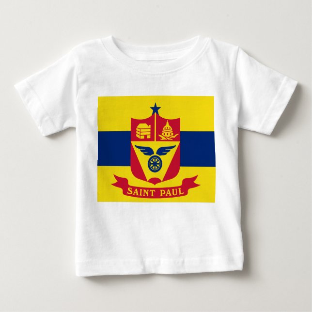Camiseta De Bebé Bandera de San Pablo (Minnesota) (Anverso)