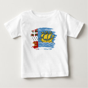 Camiseta De Bebé bandera de San Pedro y Miquelón