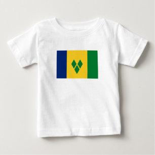 Camiseta De Bebé Bandera de San Vicente
