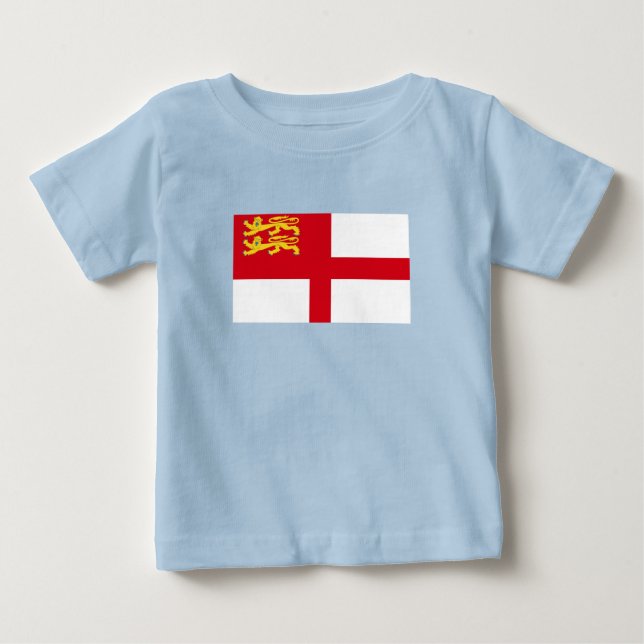 Camiseta De Bebé Bandera de Sark (Anverso)