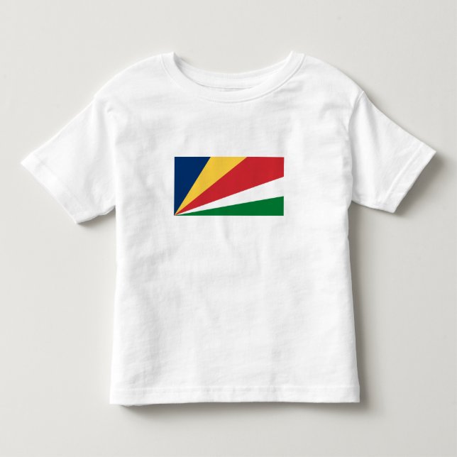 Camiseta De Bebé Bandera de Seychelles (Anverso)