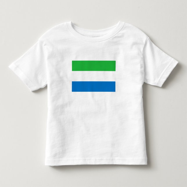 Camiseta De Bebé Bandera de Sierra Leona (Anverso)