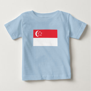 Camiseta De Bebé Bandera de Singapur