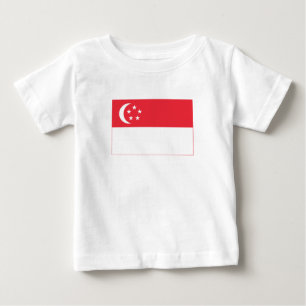 Camiseta De Bebé Bandera de Singapur