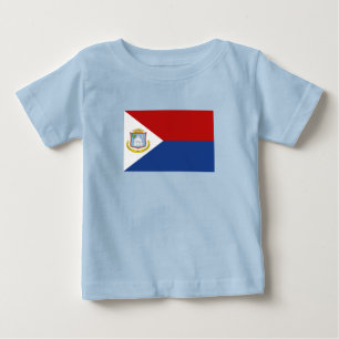 Camiseta De Bebé Bandera de Sint Maarten