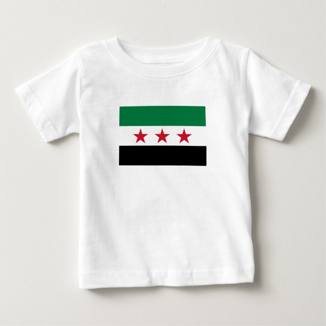 Camiseta De Bebé Bandera de Siria (Anverso)
