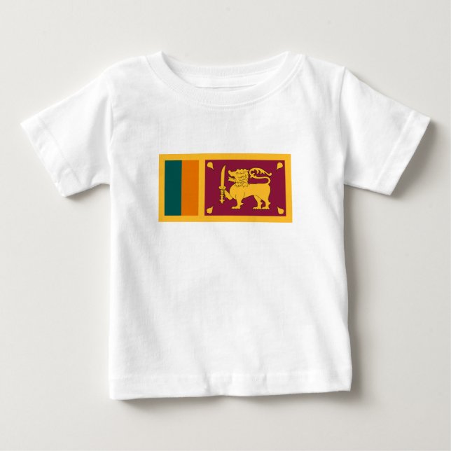 Camiseta De Bebé Bandera de Sri Lanka (Anverso)