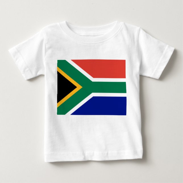 Camiseta De Bebé Bandera de Sudáfrica (Anverso)