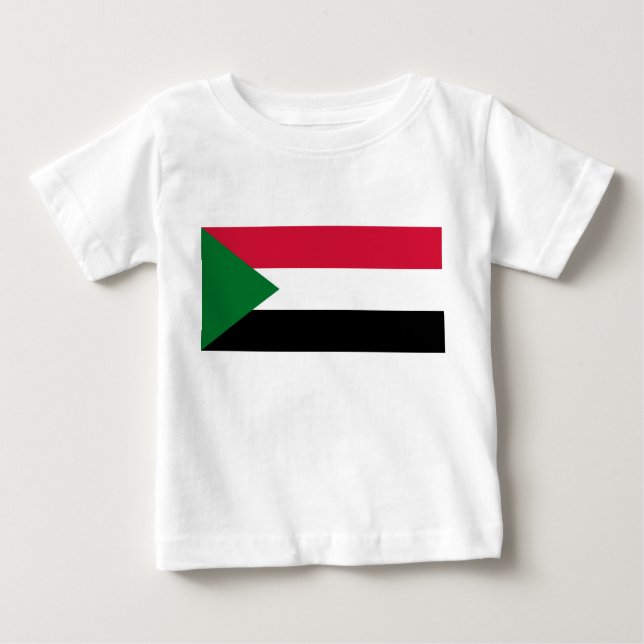 Camiseta De Bebé Bandera de Sudán (Anverso)