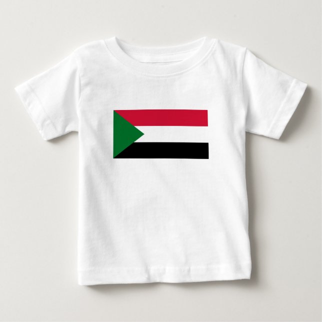 Camiseta De Bebé Bandera de Sudán (Anverso)