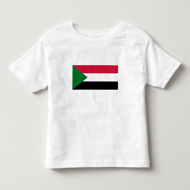 Camiseta De Bebé Bandera de Sudán (Anverso)