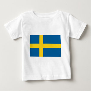 Camiseta De Bebé Bandera de Suecia