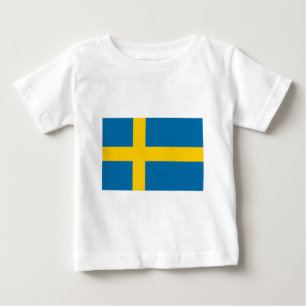 Camiseta De Bebé Bandera de Suecia