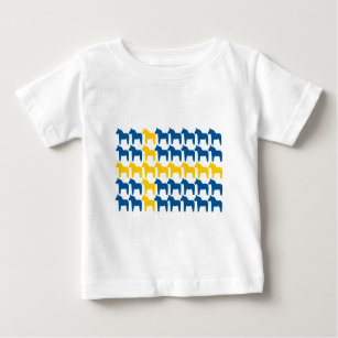 Camiseta De Bebé Bandera de Suecia del caballo de Dala