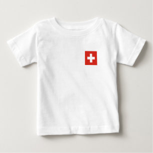 Camiseta De Bebé bandera de Suiza