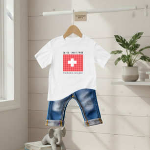 Camiseta De Bebé Bandera de Suiza
