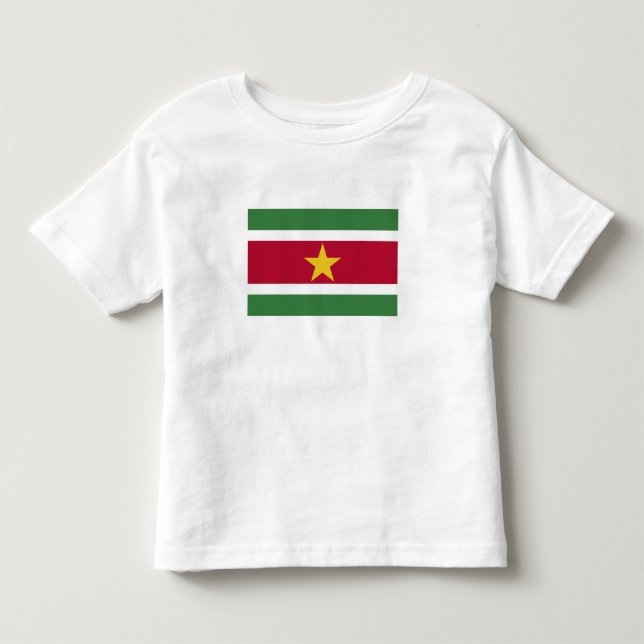 Camiseta De Bebé Bandera de Surinam (Anverso)