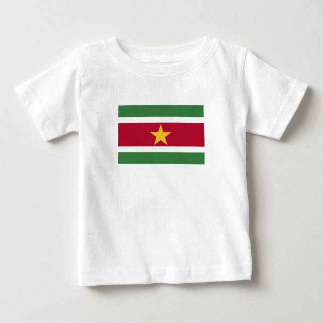 Camiseta De Bebé Bandera de Surinam (Anverso)