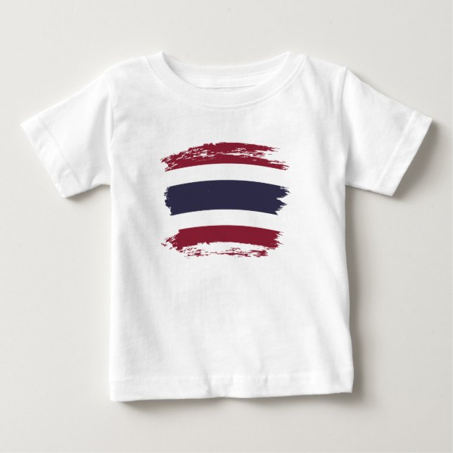 Camiseta De Bebé Bandera de Tailandia (Anverso)