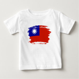 Camiseta De Bebé Bandera de Taiwán