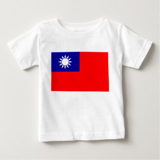 Camiseta De Bebé Bandera de Taiwán: República de China, Taipéi Chin