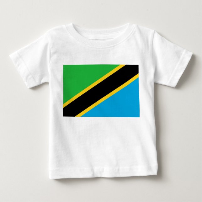 Camiseta De Bebé Bandera de Tanzania (Anverso)