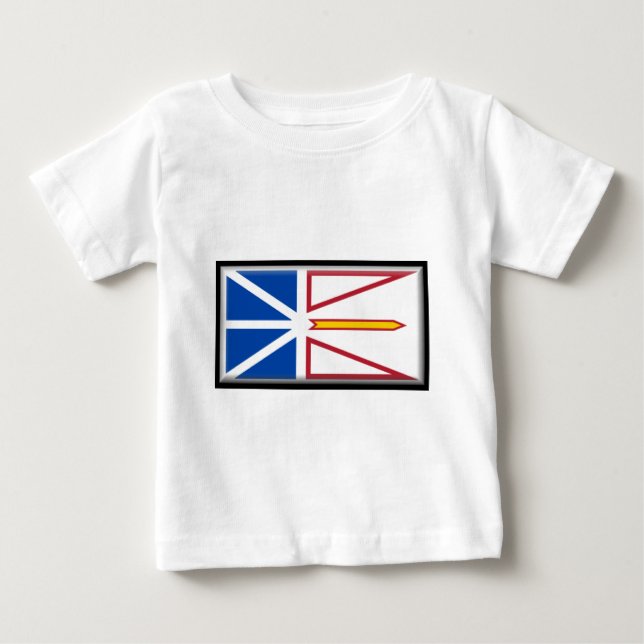 Camiseta De Bebé Bandera de Terranova (Canadá) (Anverso)