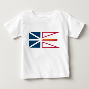 Camiseta De Bebé Bandera de Terranova y Labrador (Canadá)