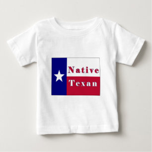 Camiseta De Bebé Bandera de Texano Nativo Lone Star
