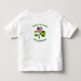 Camiseta De Bebé Bandera de trébol personalizada estadounidense irl