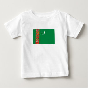 Camiseta De Bebé Bandera de Turkmenistán