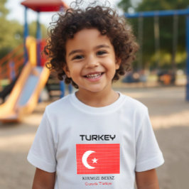 Camiseta De Bebé Bandera de Turquía