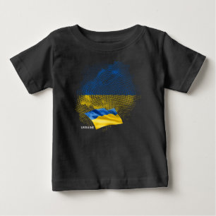 Camiseta De Bebé bandera de Ucrania