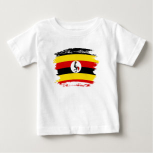 Camiseta De Bebé Bandera de Uganda