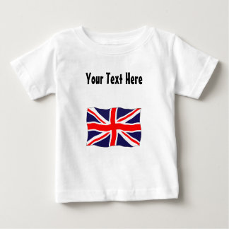 Camiseta De Bebé ¡Bandera de Union Jack - personalizable con su