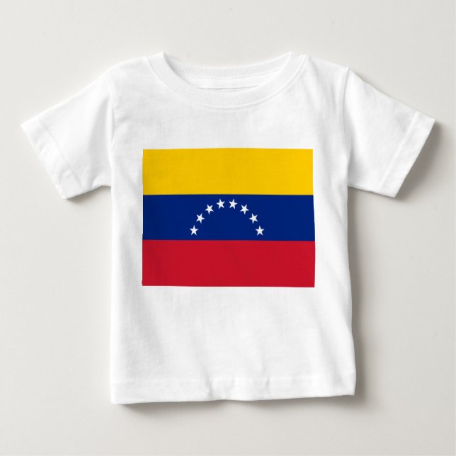Camiseta De Bebé Bandera de Venezuela (Anverso)