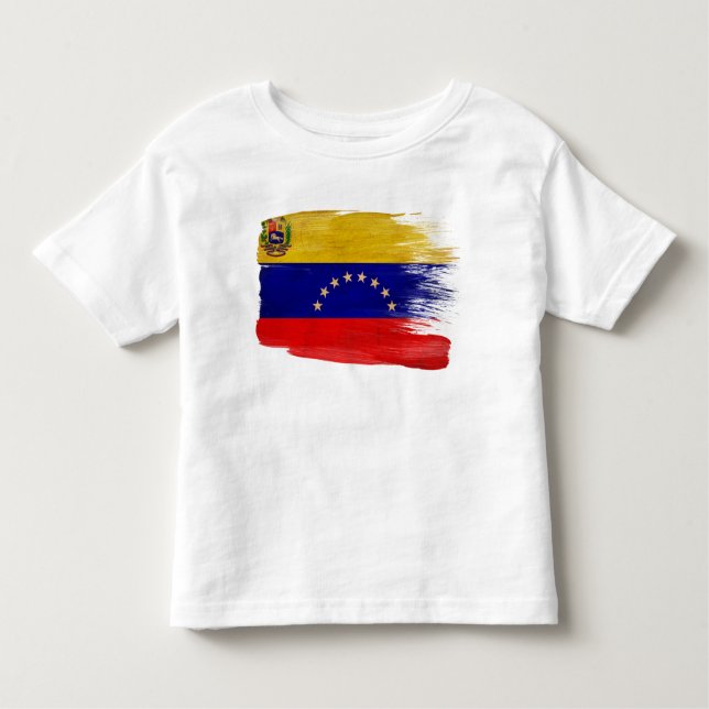 Camiseta De Bebé Bandera de Venezuela (Anverso)
